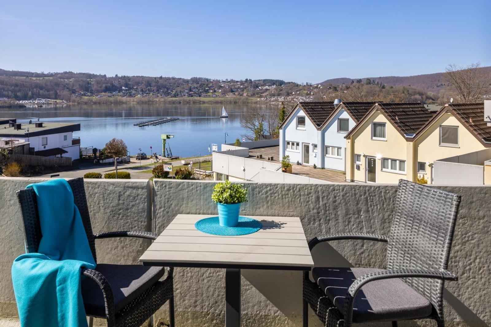 Вилла Seeblick Geniessen In Schoener Fewo Am Edersee Scheid  Экстерьер фото